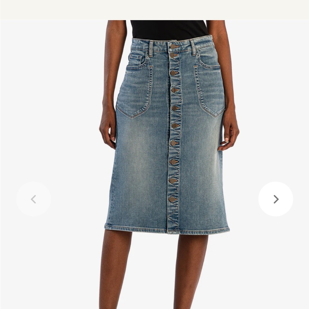 Kut from the Kluth adorable Rose Denim skirt